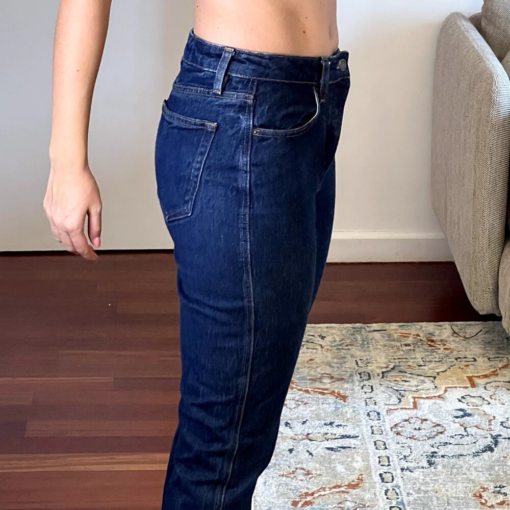 Sezane Le Brut Jeans size 38 6 Blue Cotton - Picture 3 of 9